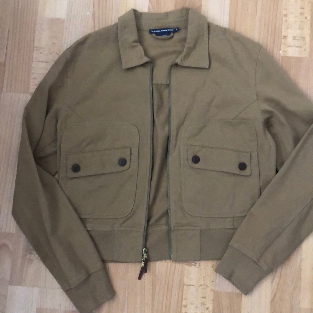 Ralph Lauren Golf tan color zip up jacket